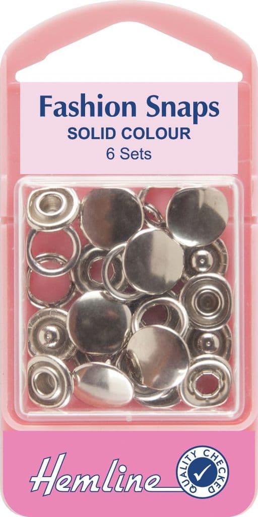 H440-M Hemline Solid Top Snap On Press Fasteners Refill Pack